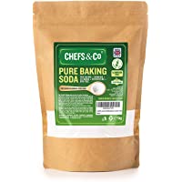 Los mejores  - CHEFS &amp- CO Bicarbonato de sodio (1KG) | Grado Alimentario | Bicarbonato de sodio 100% | Sin aluminio | Sin gluten…